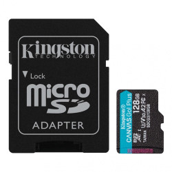 Tarjeta de Memoria KINGSTON Canvas Go Plus Gen4 MicroSDXC 128GB UHS-I U3 V30 200MB/s