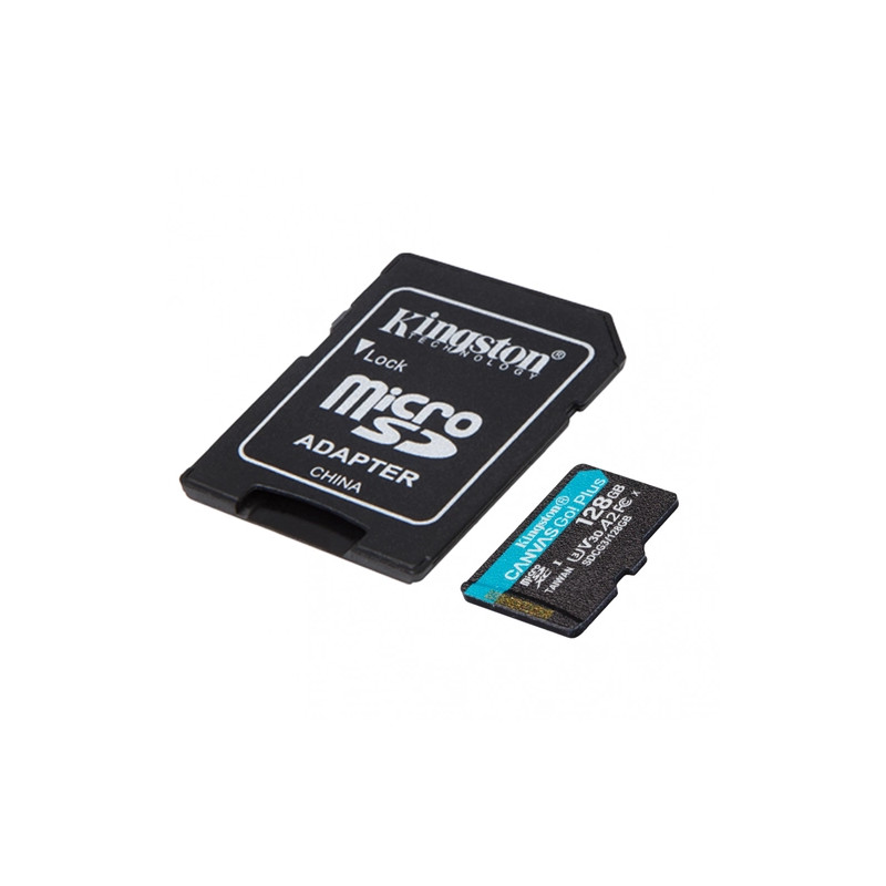 Tarjeta de Memoria KINGSTON Canvas Go Plus Gen4 MicroSDXC 128GB UHS-I U3 V30 200MB/s