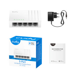 Switch Cudy FS105D 5 puertos 10/100 Mbps