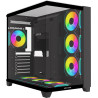 GABINETE ARKHAM MINOR BK 7*FAN ARGB ATX