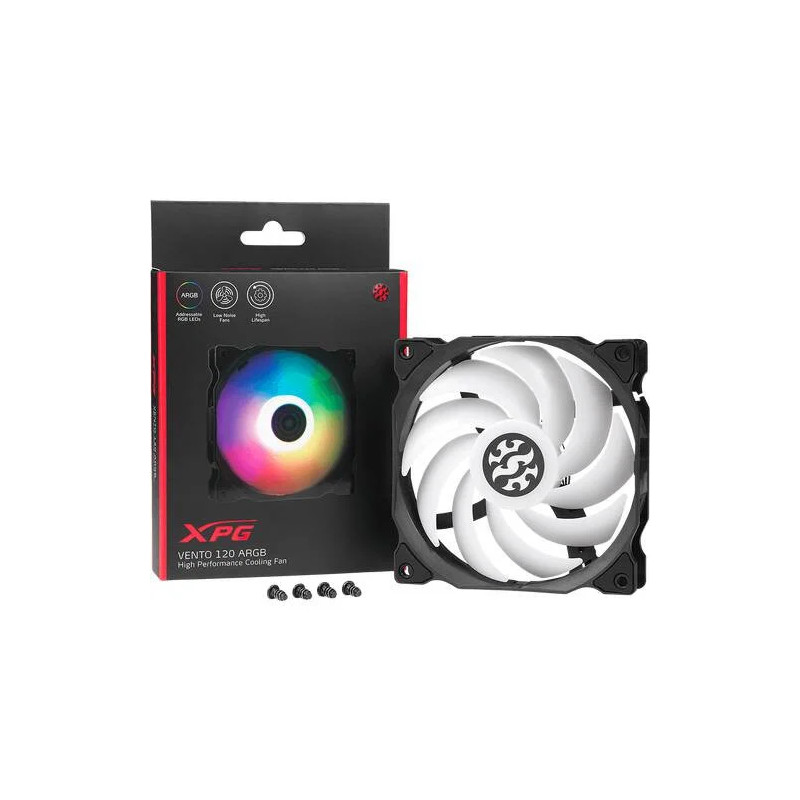 COOLER FAN XPG P/ GABINETE VENTO 120MM NEGRO ARGB X3