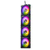 COOLER FAN XPG P/GABINETE HURRICANE 120MM NEGRO ARGB X4