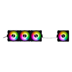 COOLER FAN XPG P/GABINETE HURRICANE 120MM NEGRO ARGB X4