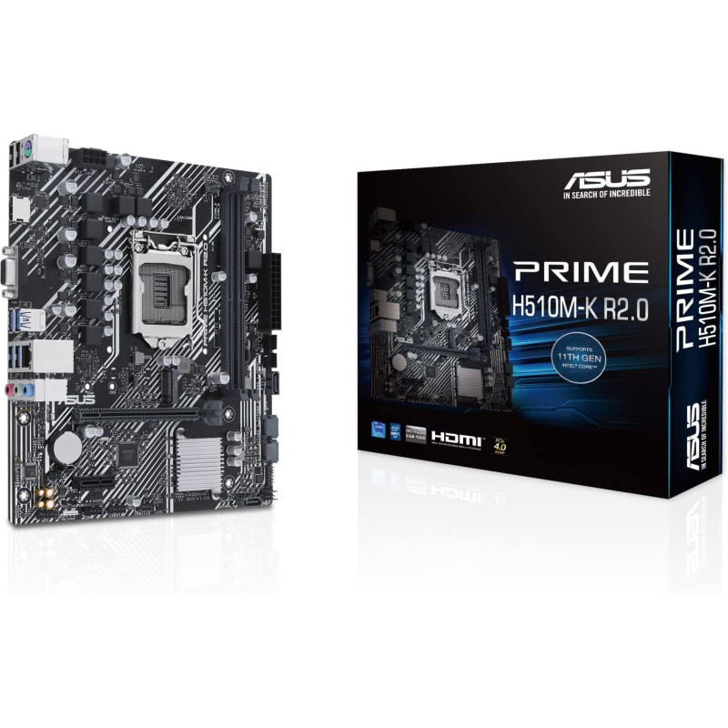 MOTHERBOARD ASUS S1200 PRIME H510M-R R2.0 DDR4 BOX M-ATX