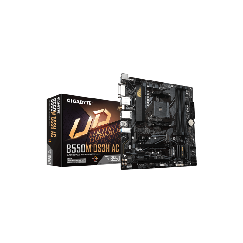 MOTHERBOARD GIGABYTE B550M DS3H AC AM4 DDR4