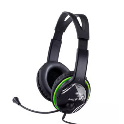 Auricular C/mic Genius Hs-400a green single jack