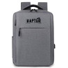 MOCHILA RAPTOR C/USB P/CARGA MULTIPLES BOLSILLOS GRIS
