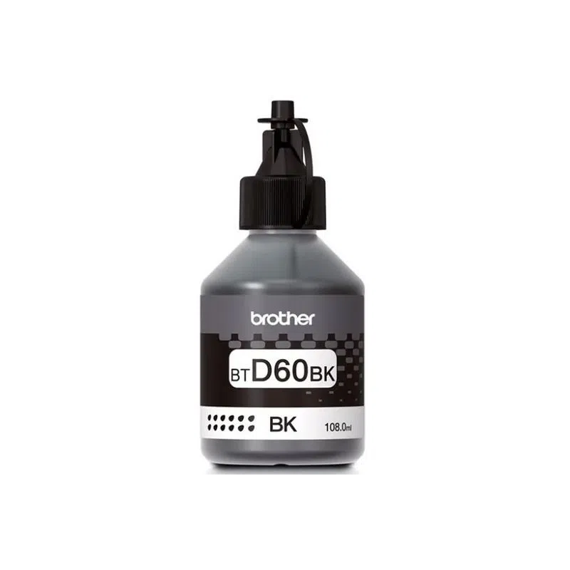 BOTELLA DE TINTA BROTHER BTD60BK COLOR NEGRO PACK X2
