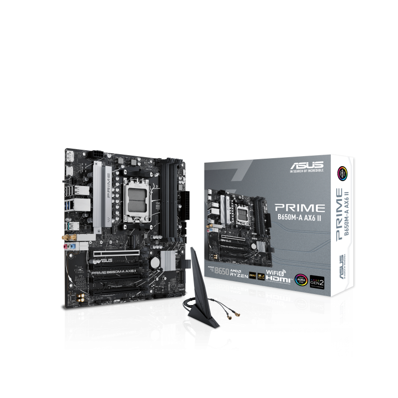 MOTHERBOARD ASUS PRIME B650M-A AX6 II AM5 DDR5 WIFI 6