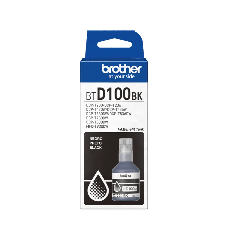 BOTELLA TINTA BROTHER BTD100BK 7500 PAG (BLACK)