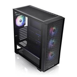 GABINETE THERMALTAKE H390 TG ARGB FAN*4 NEGRO 750W E-AT