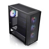 GABINETE THERMALTAKE H390 TG ARGB FAN*4 NEGRO 750W E-AT
