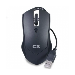 MOUSE CX MEQ-037 RUBBER BLACK COLOR FINISH USB