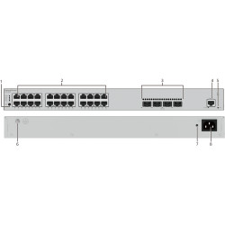 SWITCH 24P HUAWEI EBG GB POE+(400W) 4SFP+ 10GE L3