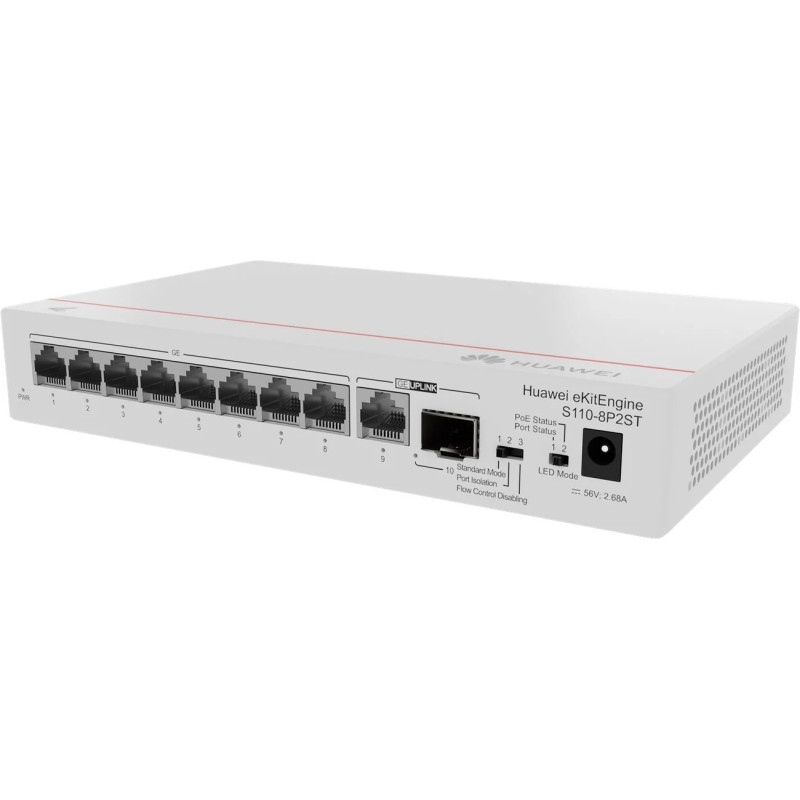 SWITCH 8P EBG GB POE+ (12W) 1 SFP+ GE