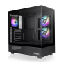 Gabinete thermaltake View 270 Plus Mid-Tower TG x2 Fan ARGB x3 Black