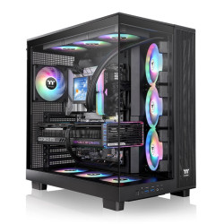 GABINETE THERMALTAKE VIEW 380 XL TG ARGB BLACK 4*FAN