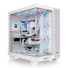 GABINETE THERMALTAKE VIEW 380 XL TG ARGB WHITE 4*FAN