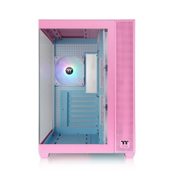 GABINETE THERMALTAKE VIEW 380 MID-TOWER TG X2 FAN ARGB X4 BUBBLE PINK