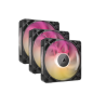 COOLER  FAN CORSAIR ICUE LINK RX120 MAX RGB 120MM BLACK PACK X3