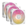 COOLER  FAN CORSAIR ICUE LINK RX120 MAX RGB 120MM WHITE PACK X3