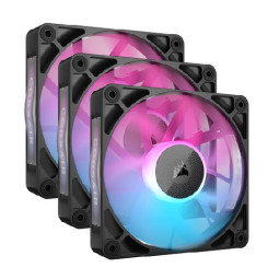 COOLER  FAN CORSAIR ICUE LINK RX120 RGB 120MM BLACK PACK X3