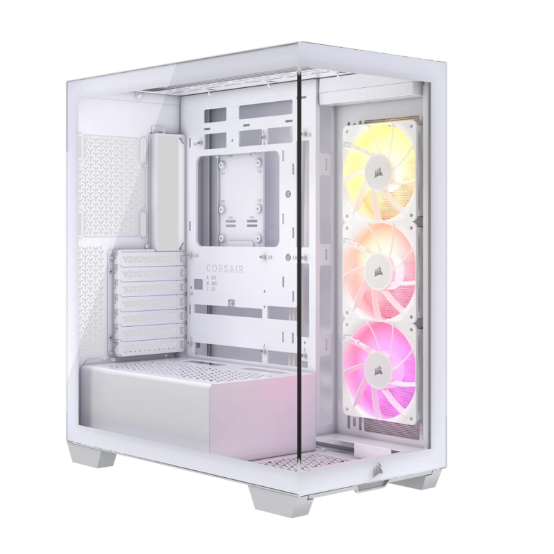 Gabinete Corsair 3500X Mid-Tower TG White FAN ARGB X3