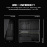 Gabinete Corsair 3500X Mid-Tower TG Black FAN ARGB X3