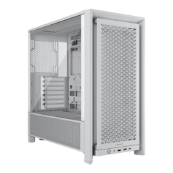 Gabinete Corsair FRAME 4000D Mid-Tower TG White FAN X3