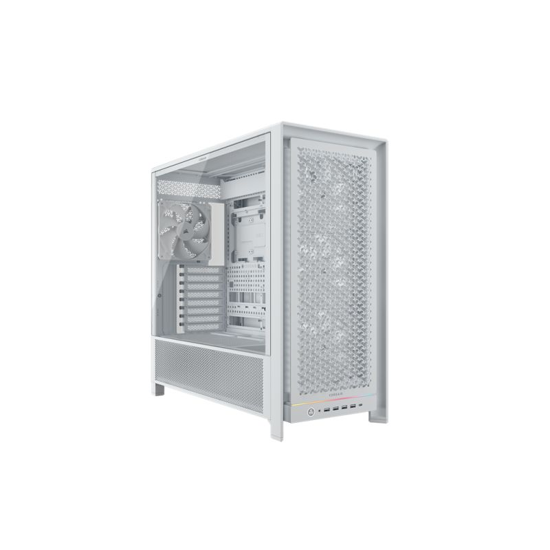 Gabinete Corsair FRAME 4000D Mid-Tower TG White FAN X3