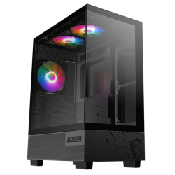 GABINETE MSI PAG PANO M110A MID-TOWER TG X2 RGB FAN X3 BLACK