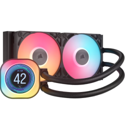 WATER COOLING CORSAIR ICUE LINK TITAN 240 RX LCD 2X CPU COOLER 240MM BLACK