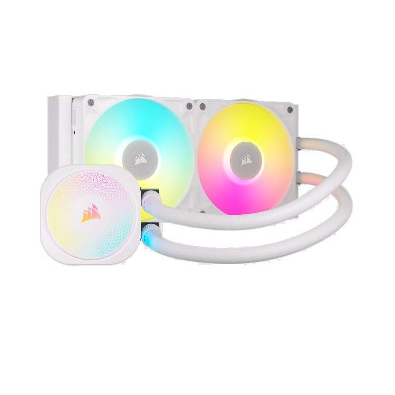 WATER COOLING CORSAIR ICUE LINK TITAN 240 RX RGB 2X CPU COOLER 240MM WHITE