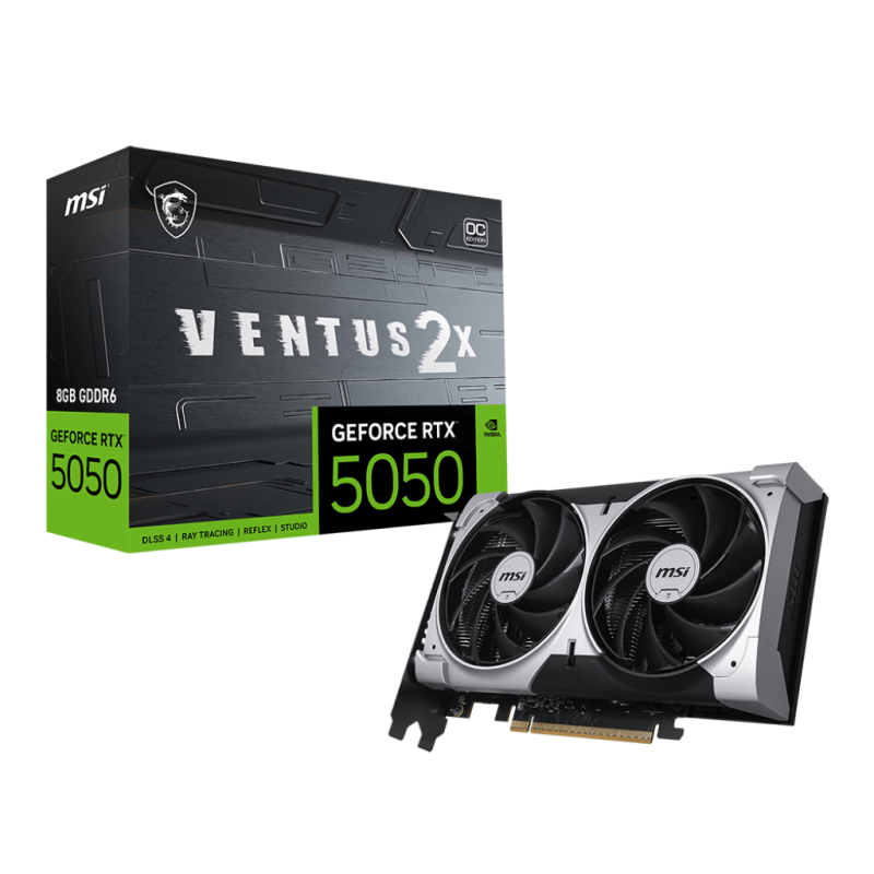 PLACA DE VIDEO VGA MSI GEFORCE RTX 5050 VENTUS 2X OC 8G