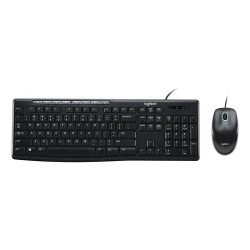 TECLADO Y MOUSE LOGITECH MK200 USB INGLES NEGRO