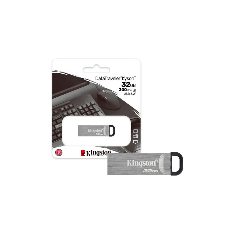 PEN DRIVE 32GB KYSON KINGSTON METALICO DTKN