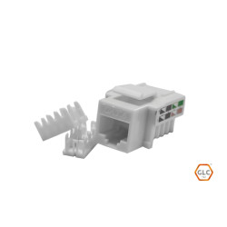 JACK RJ45 HEMBRA CAT.6 GLC 110 IDC A/B BLANCO