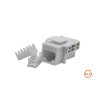 JACK RJ45 HEMBRA CAT.6 GLC 110 IDC A/B BLANCO