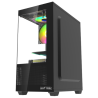 GABINETE RAPTOR NOVA PRIME TG X2 MID-TOWER RGB FAN X3 BLACK