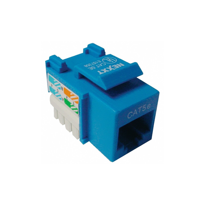 CONECTOR NEXXT JACK CAT 5E 110 TYPE AZUL