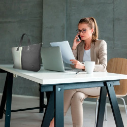 BOLSO DE DAMA KLIP XTREME CAPRI 15.6 GRIS