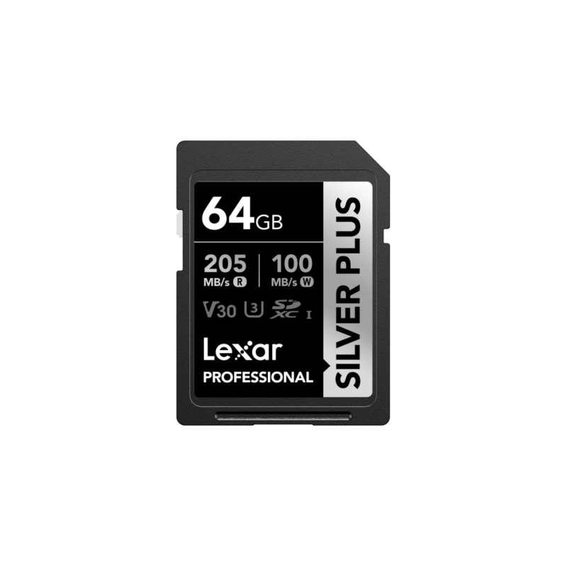 Tarjeta Microsd Lexar SILVER PLUS SDXC Lexar 64GB UHS-I