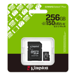 Tarjeta de Memoria KINGSTON Canvas Select Plus MicroSDXC 256GB Gen3 A1...