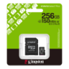 Tarjeta de Memoria KINGSTON Canvas Select Plus MicroSDXC 256GB Gen3 A1 150MB/s c/adaptador