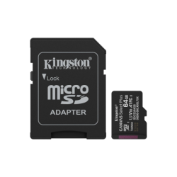 Tarjeta de Memoria KINGSTON Canvas Select Plus MicroSDXC 64GB Gen3 A1 100MB/s...