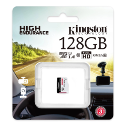 Tarjeta de Memoria KINGSTON High Endurance MicroSDXC 128GB UHS-I U1 V10 A1...