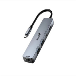 HUB GENIUS USB 5en1 UH-500 GREY