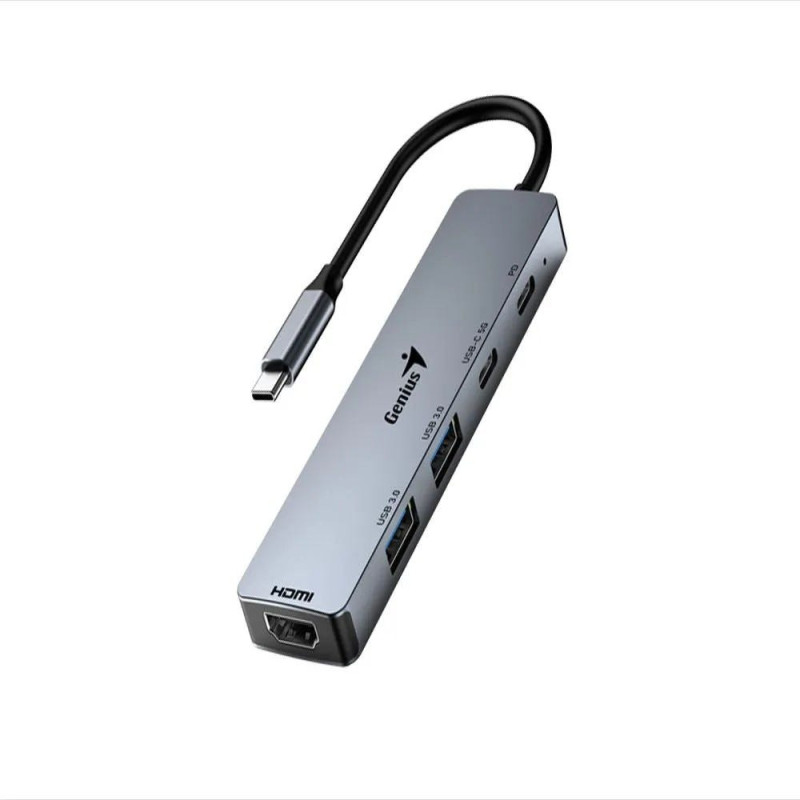 HUB GENIUS USB 5en1 UH-500 GREY
