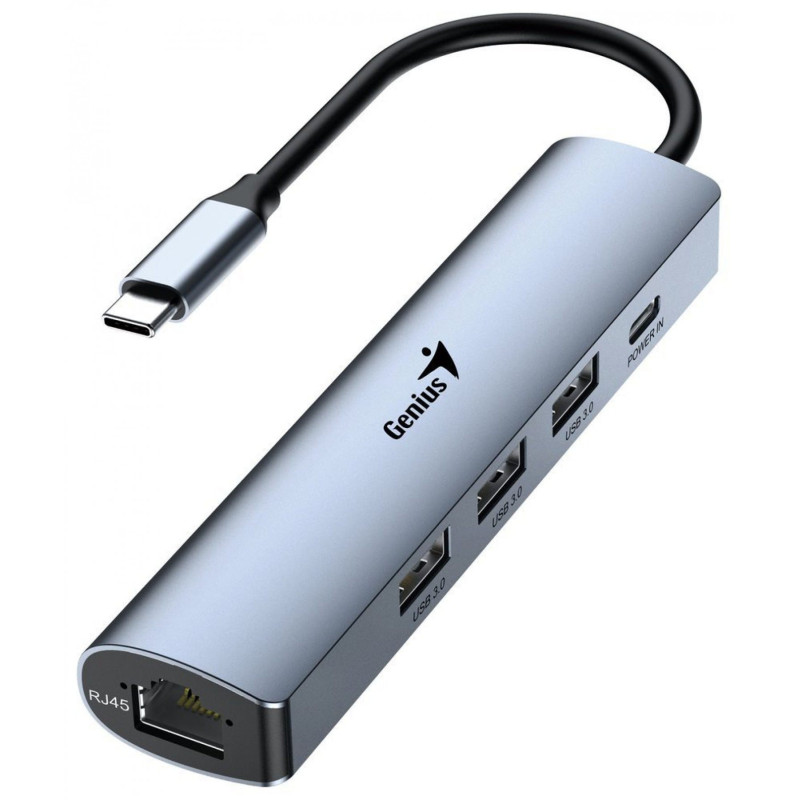 HUB GENIUS USB3.0 5en1 IRON GREY