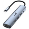 HUB GENIUS USB3.0 5en1 IRON GREY